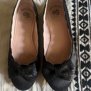 SO Girl’s Black Ballet Flats